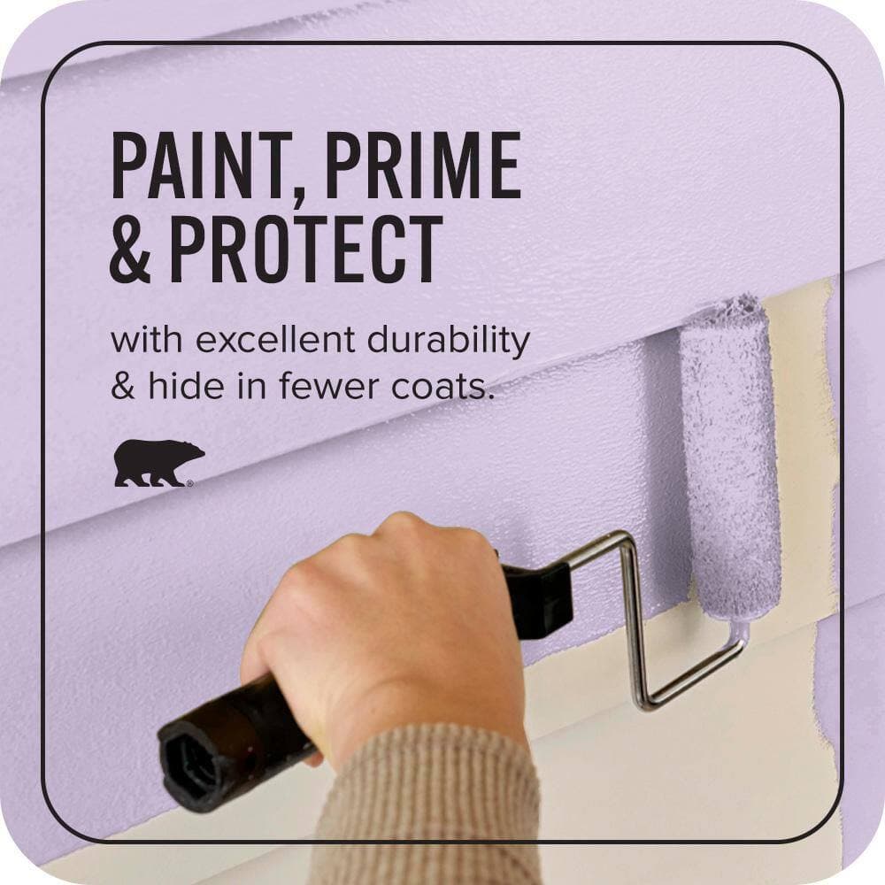 BEHR ULTRA 1 gal. #650A-3 Fresh Heather Satin Enamel Exterior Paint & Primer (3)