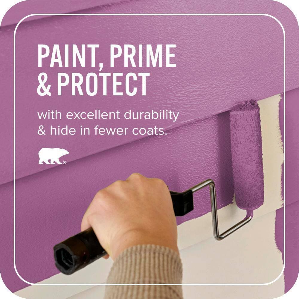 BEHR ULTRA 1 qt. #P110-6 Wild Berry Semi-Gloss Enamel Exterior Paint & Primer (3)