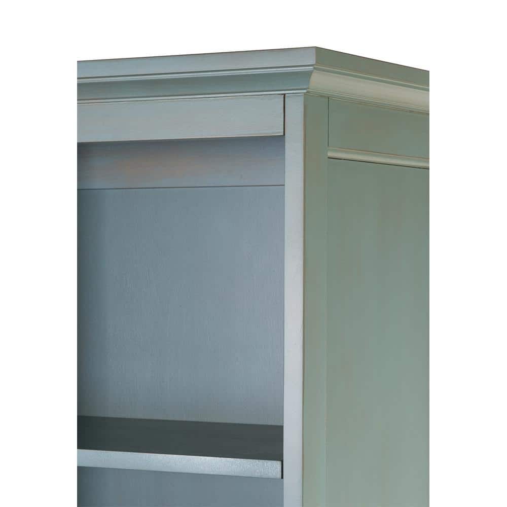 Home Decorators Collection Chennai 25 in. W x 14.5 in. D x 66 in. H Blue Freestanding Linen Cabinet (2)