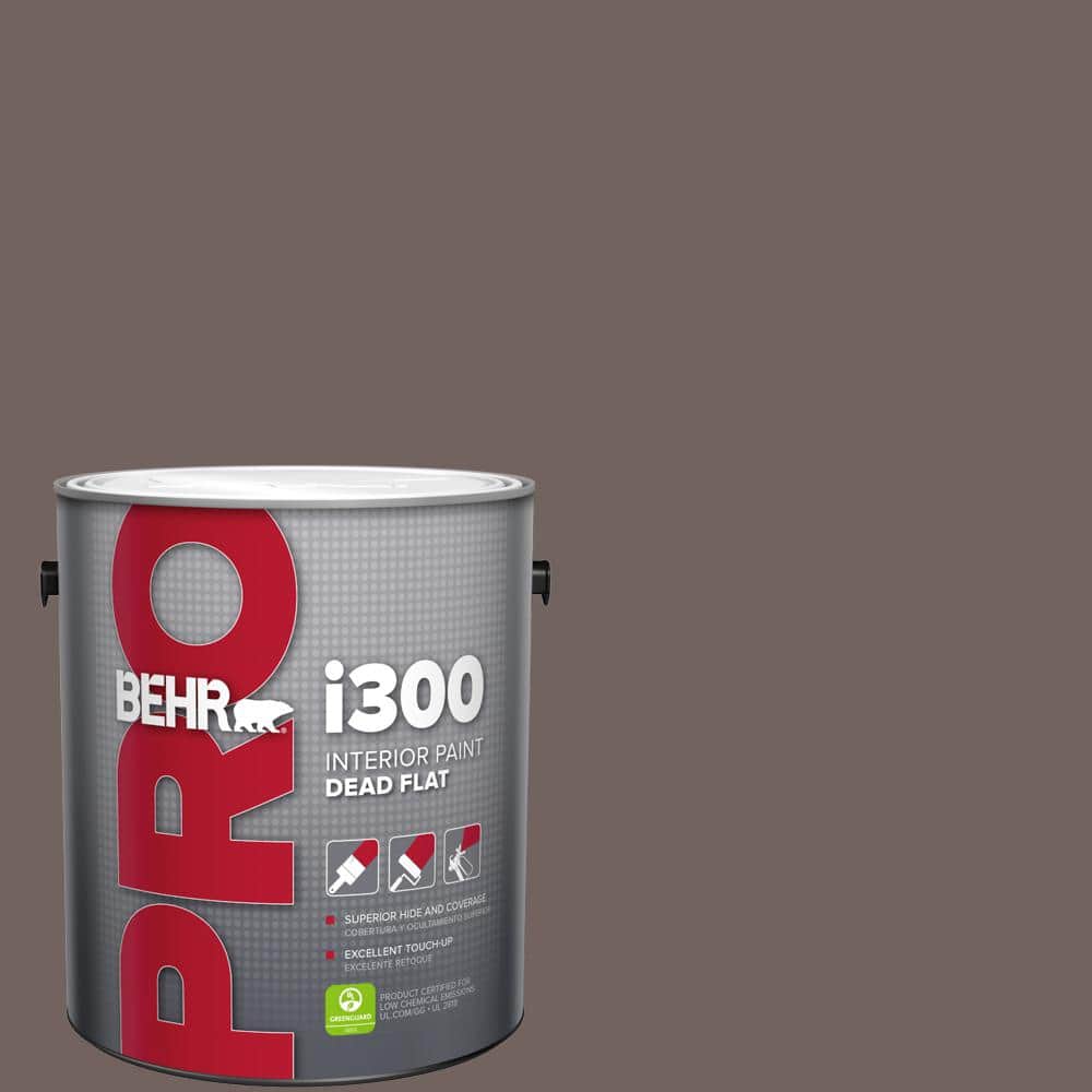 BEHR PRO 1 gal. #N140-6 Wright Brown Dead Flat Interior Paint
