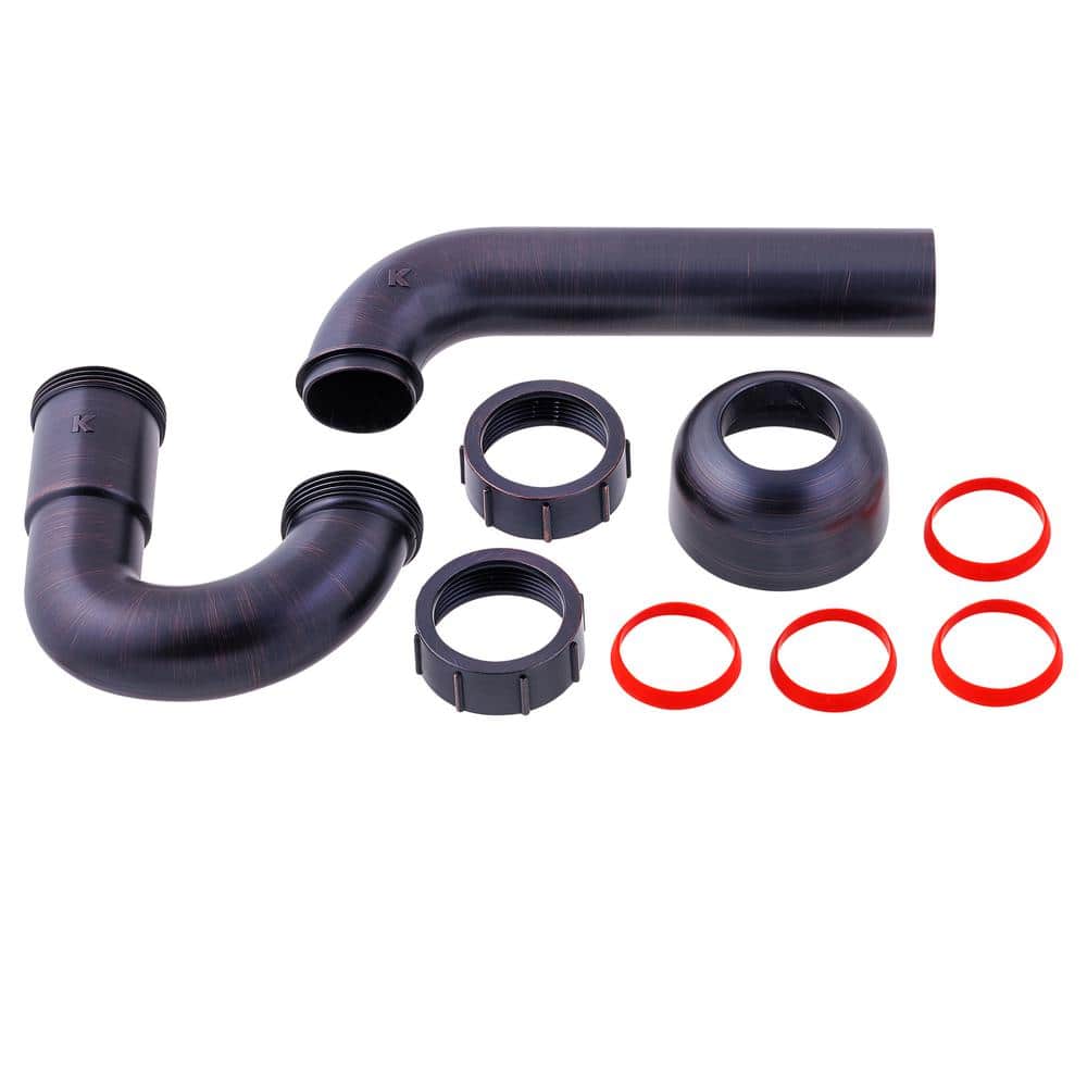 KEENEY Decorative 1-1/2 in. or 1-1/4 in. 1-1/4 in. Plastic P-Trap (2)