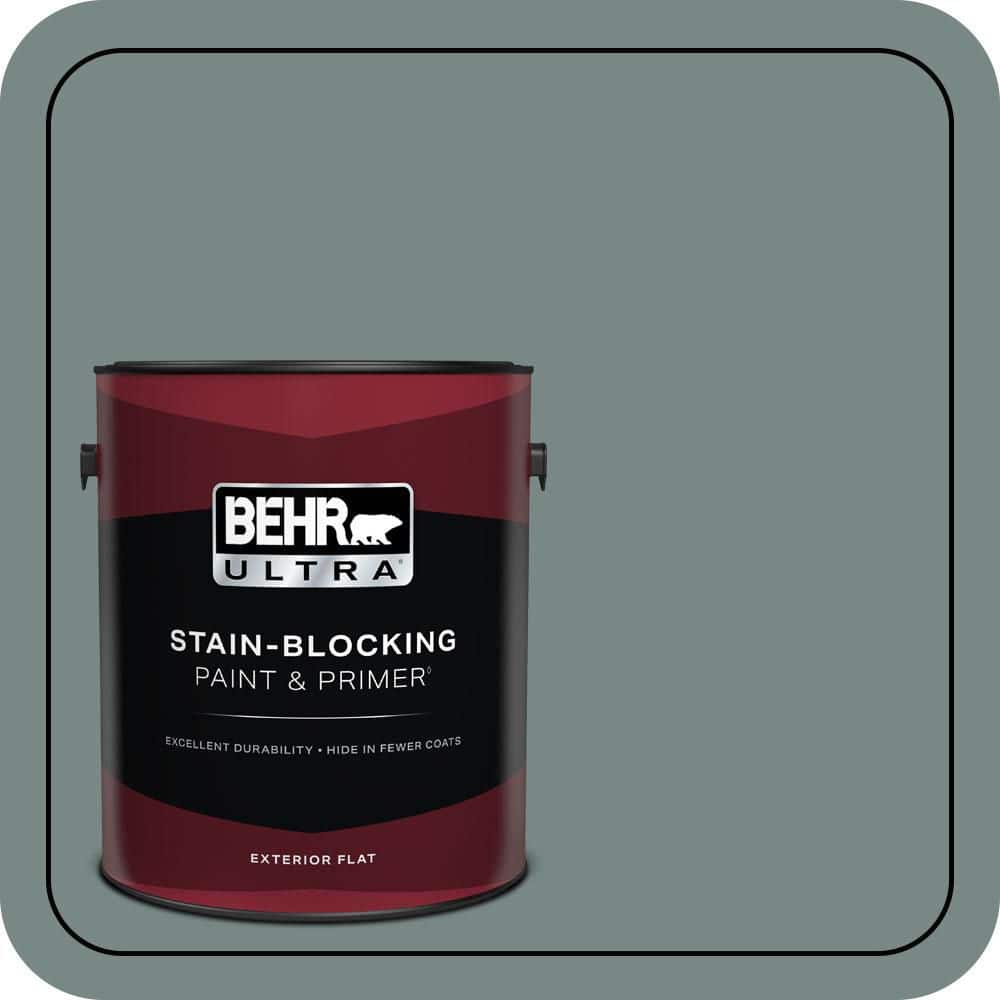 BEHR ULTRA 1 gal. #PPU12-16 Juniper Ash Flat Exterior Paint & Primer