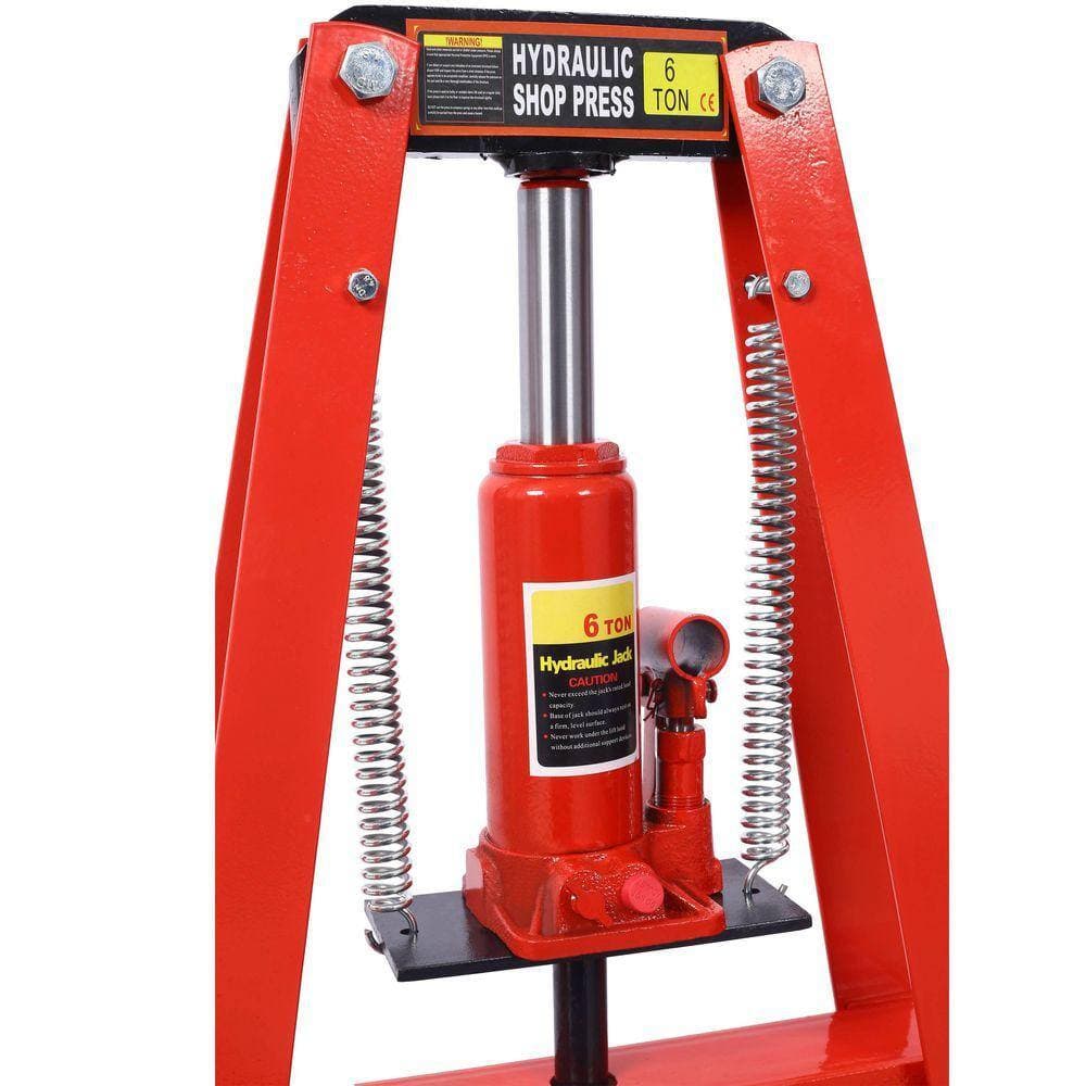 Miscool Ami 6 Ton Hydraulic A-Frame Shop Press with Press Plates Red (3)