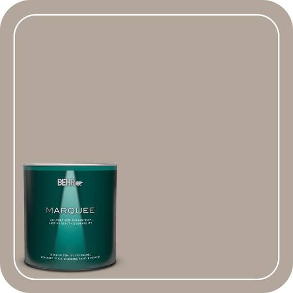 BEHR PREMIUM PLUS 1 gal. #ECC-45-1 Deer Run Semi-Gloss Enamel Low Odor Interior Paint & Primer (2)