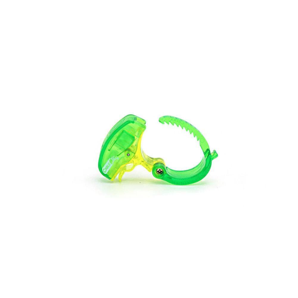 QA Worldwide Mini 1 in. UV Resistant Plastic Green Cable Clic (15-Pack) (2)