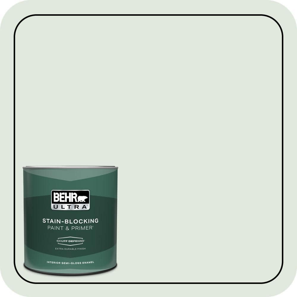 BEHR ULTRA 1 qt. #450E-1 Shimmer Extra Durable Semi-Gloss Enamel Interior Paint & Primer