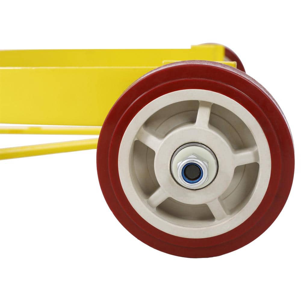Amucolo 55 Gal. Drum Dolly 1200 lbs. Capacity Oil Barrel Drum Roller Cart - Low Profile Steel Oil Drum Caddy (3)