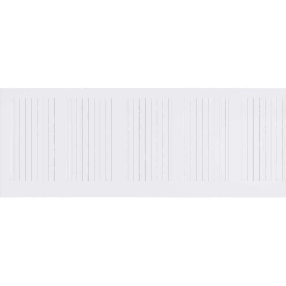 Ekena Millwork 36 in. H x 94-1/2 in. W 23.64 sq. ft. Framed Beadboard PVC Wainscot Paneling Kit (2)