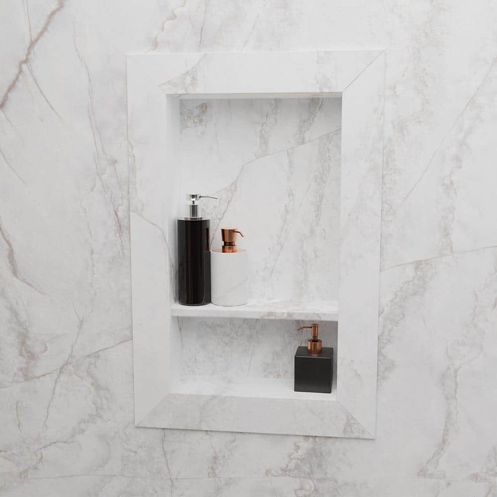 FlexStone 17 in. x 26 in. Recessed Shampoo Caddy in Calypso (2)