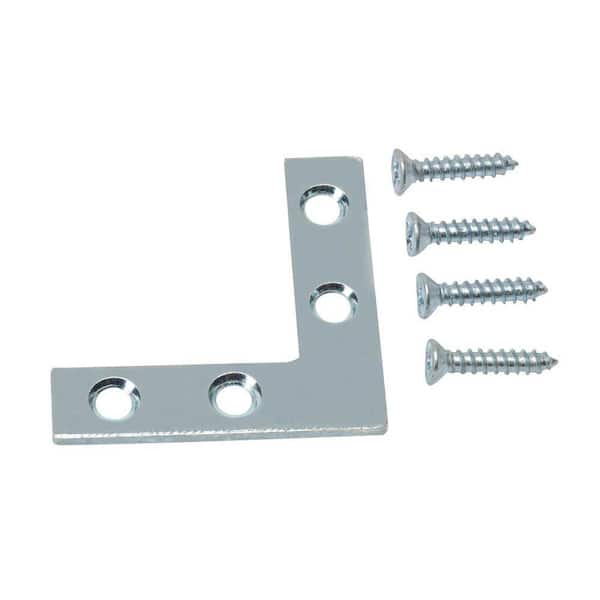 Everbilt (4-Pack) 1-1/2 in. Zinc-Plated Flat Corner Brace (2)