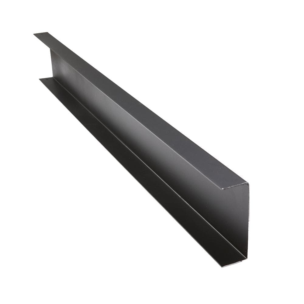 FORTRESS Evolution Steel Black Deck Framing 2 in. x 6 in. x 8 ft. Blank U-Rim Joist (1)