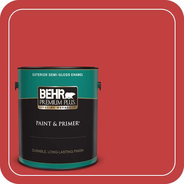 BEHR PREMIUM PLUS #150B-7 Poinsettia Flat Low Odor & Primer (3)