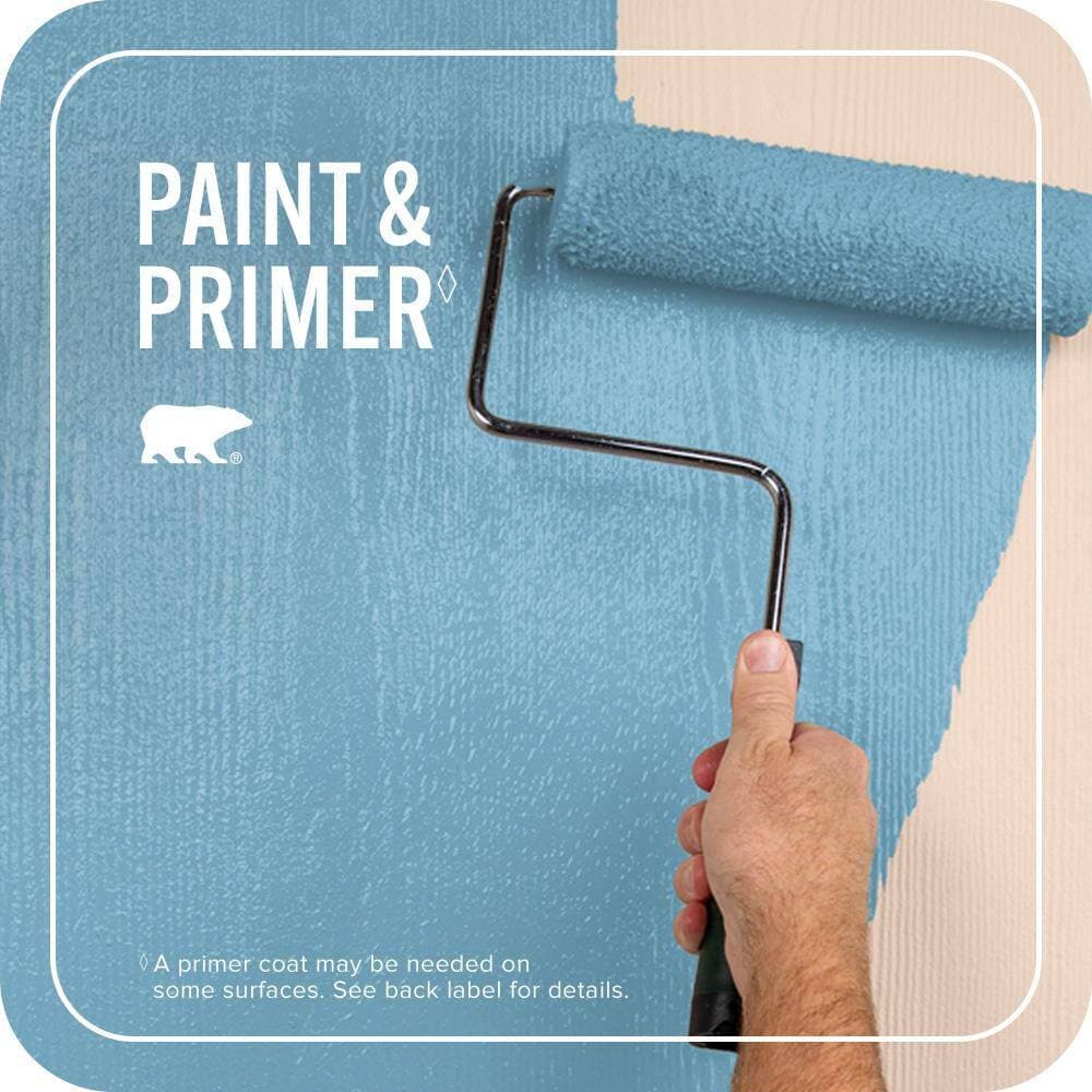 BEHR PREMIUM PLUS 1 gal. #550D-5 Ocean Cruise Semi-Gloss Enamel Exterior Paint & Primer (3)