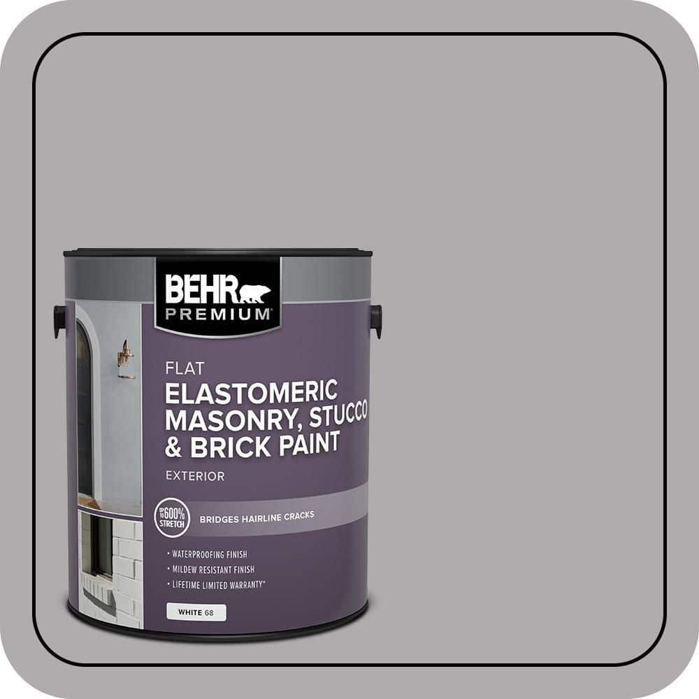 BEHR PREMIUM 1 gal. #N520-3 Flannel Gray Elastomeric Masonry, Stucco and Brick Exterior Paint (1)