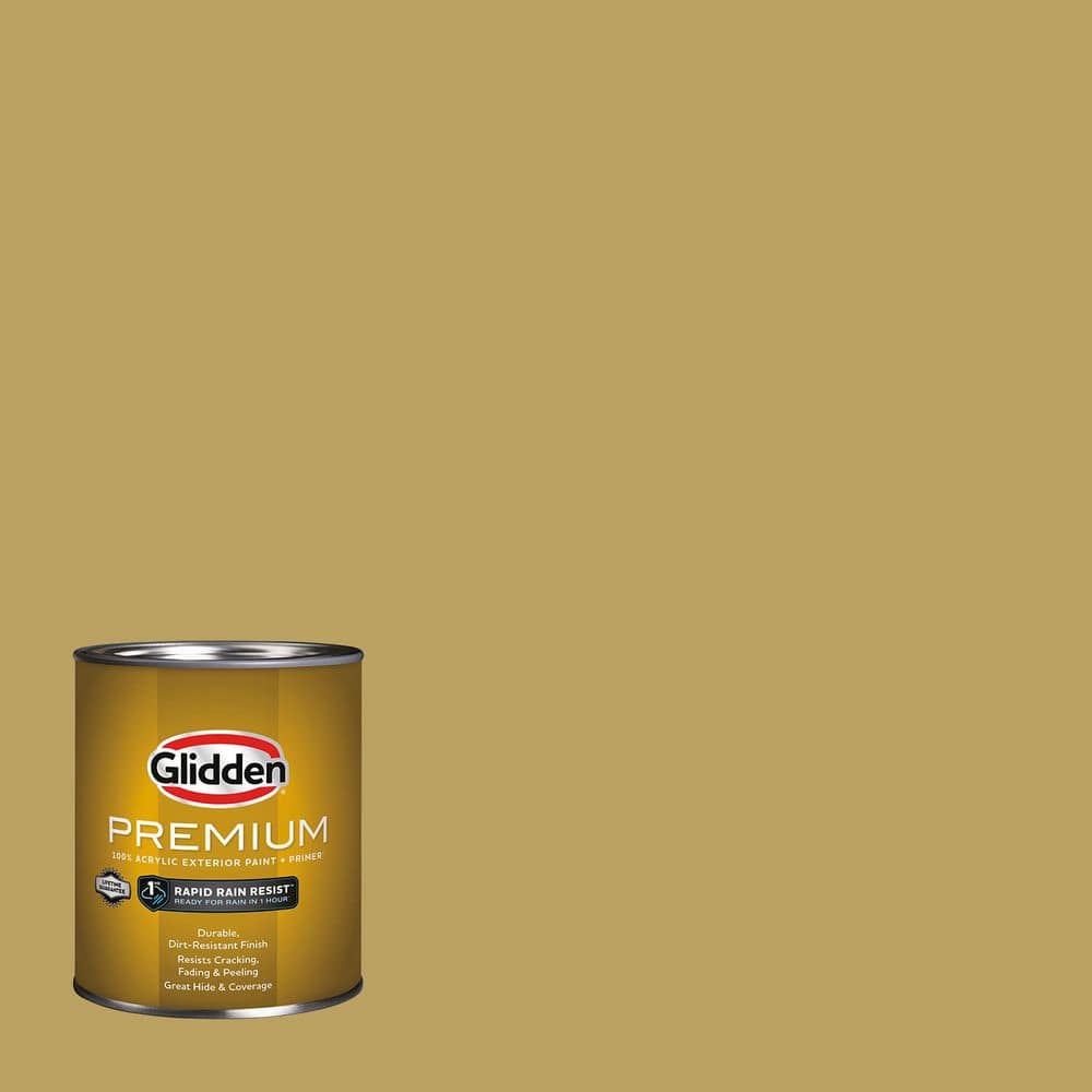 Glidden Premium 1 qt. PPG1108-6 Shutter Bug Semi-Gloss Exterior Latex Paint (1)