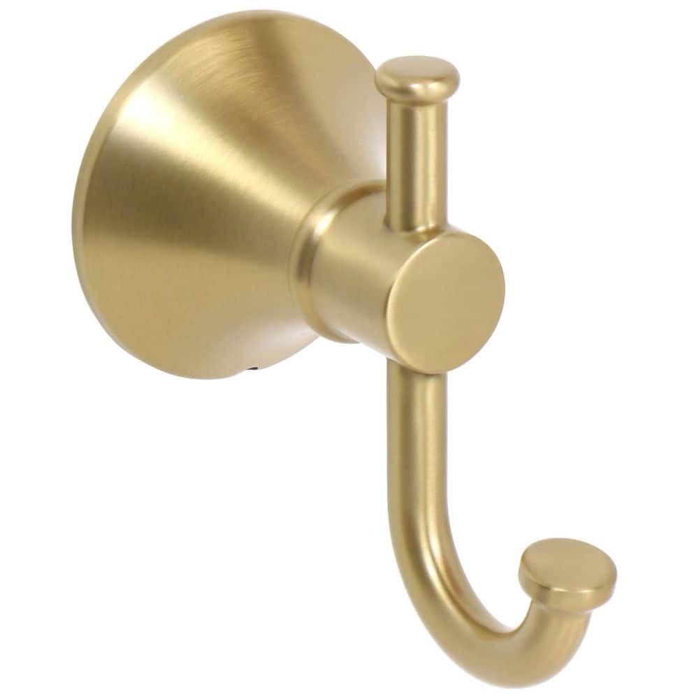 Glacier Bay Sadira J-Hook Robe/Towel Hook in Brushed Gold
