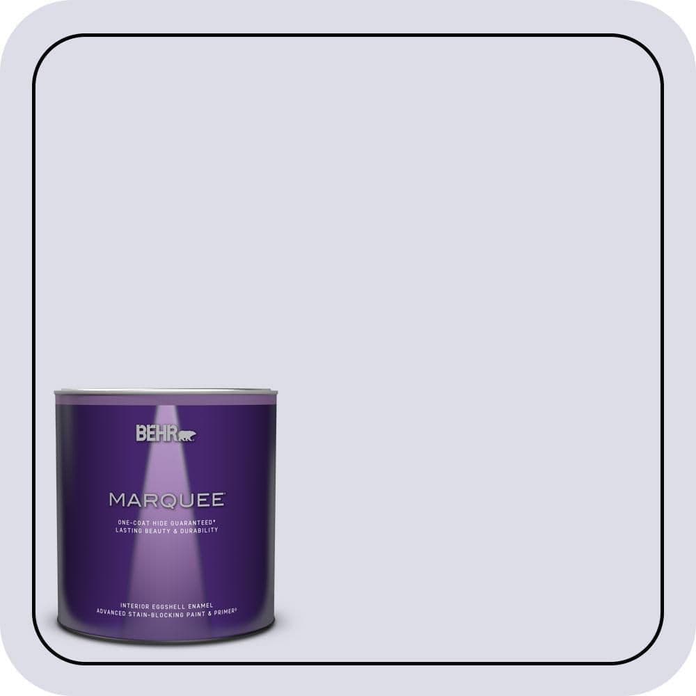 BEHR MARQUEE 1 qt. #640C-1 Hosta Flower Eggshell Enamel Interior Paint & Primer