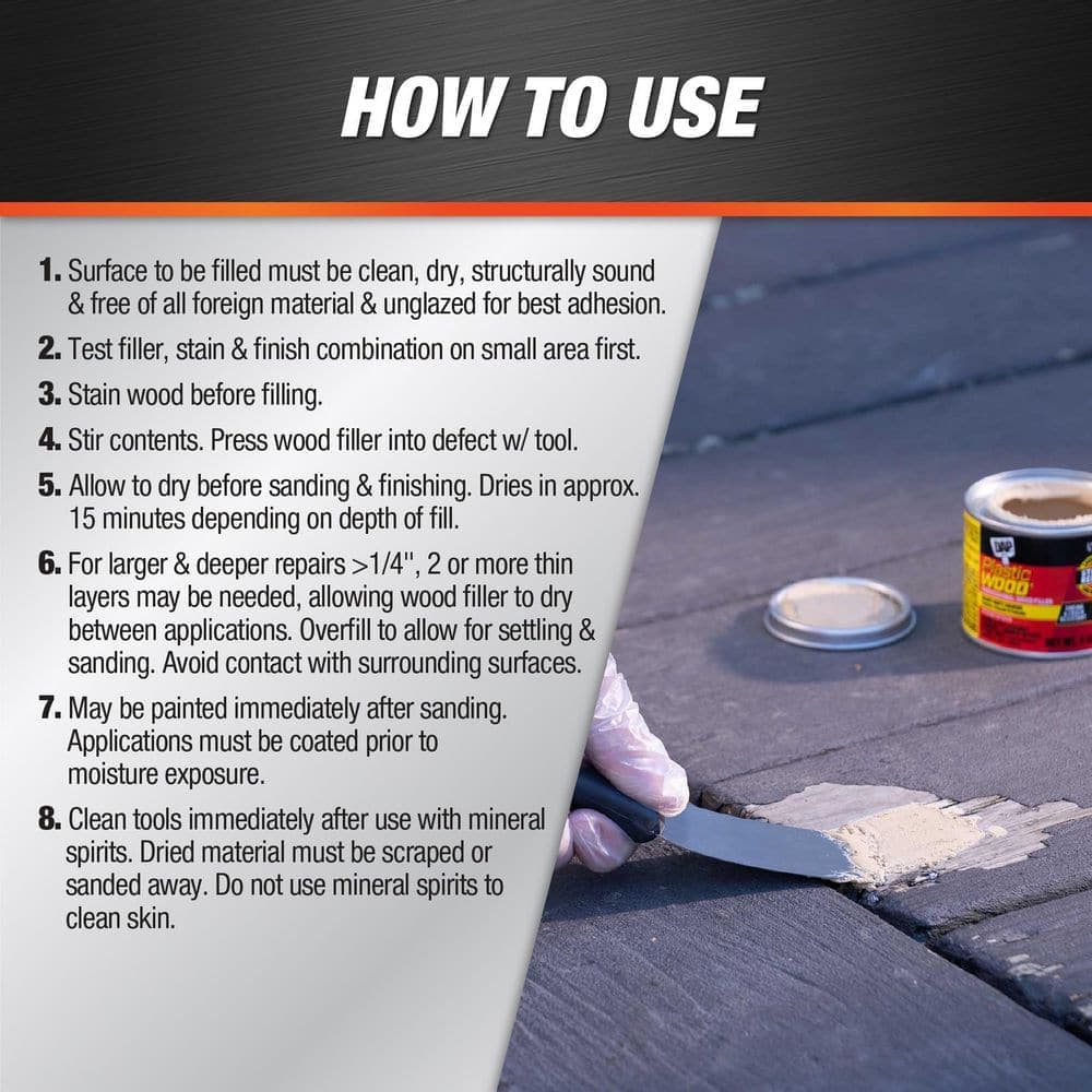 DAP Plastic Wood 4 Oz. Golden Oak Solvent Wood Filler (3)