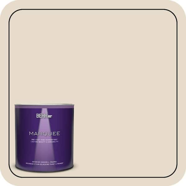 BEHR MARQUEE 1 qt. #OR-W08 Coco Malt Eggshell Enamel Interior Paint & Primer (2)