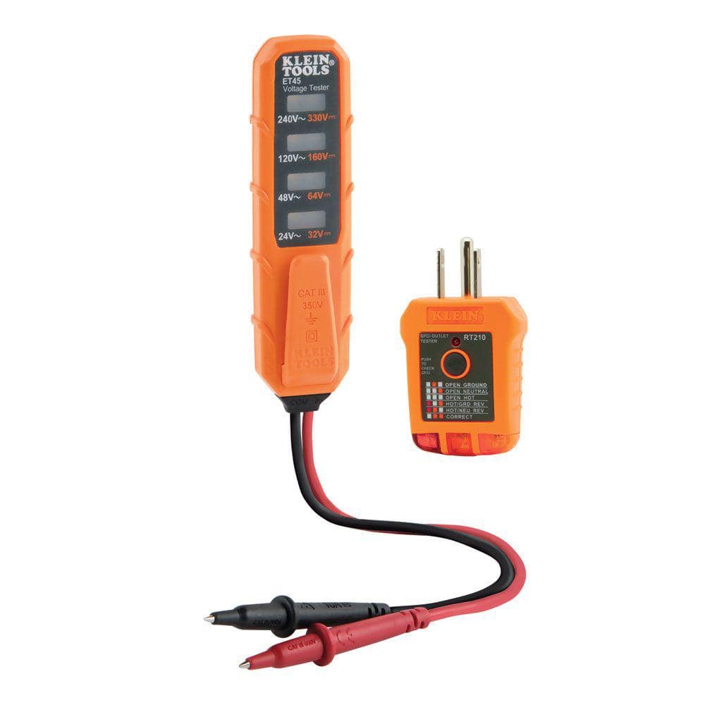 Klein Tools Electrical Test Kit with Voltage and Receptacle Tester