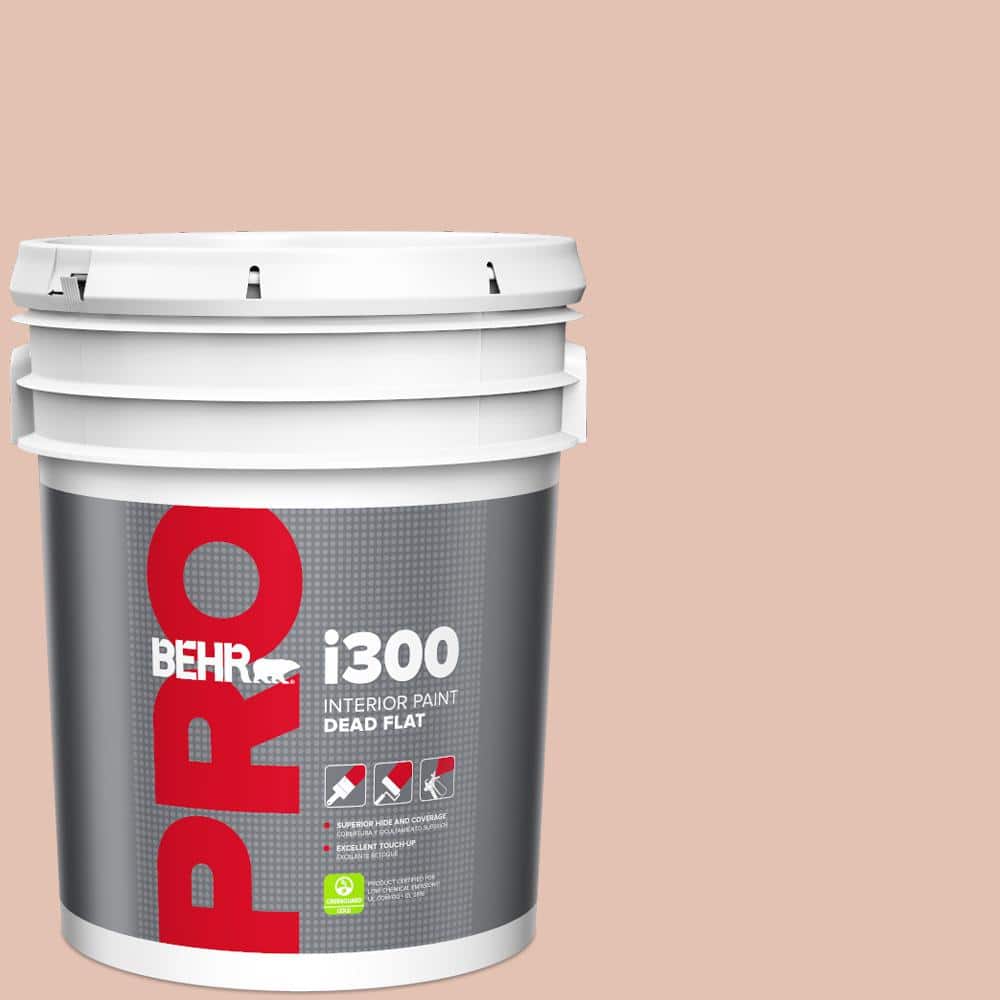 BEHR PRO 5 gal. #S180-2 Sunwashed Brick Dead Flat Interior Paint