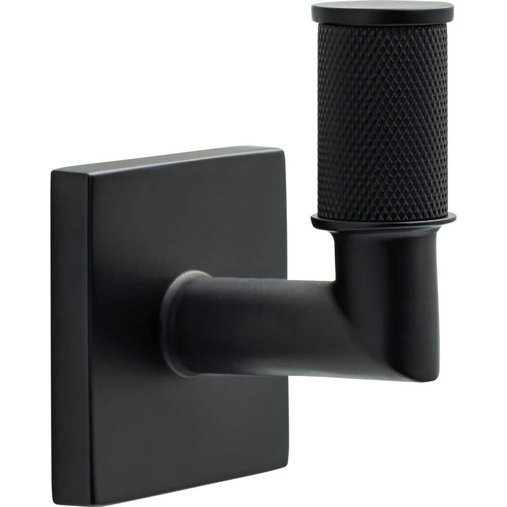 Delta Averland Single Towel Hook Bath Hardware Accessory in Matte Black (1)