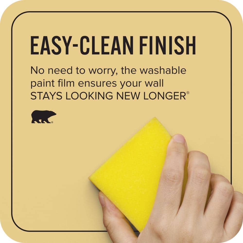 BEHR ULTRA 1 gal. #T12-6 Lol Yellow Extra Durable Eggshell Enamel Interior Paint & Primer (4)