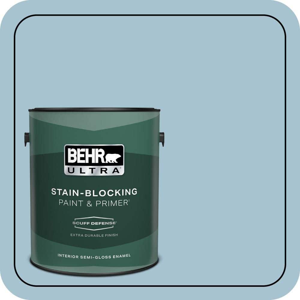 BEHR ULTRA 1 gal. #550E-3 Viking Extra Durable Semi-Gloss Enamel Interior Paint & Primer