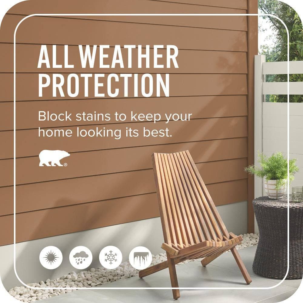 BEHR ULTRA 1 qt. #S240-6 Ranch Brown Satin Enamel Exterior Paint & Primer (4)