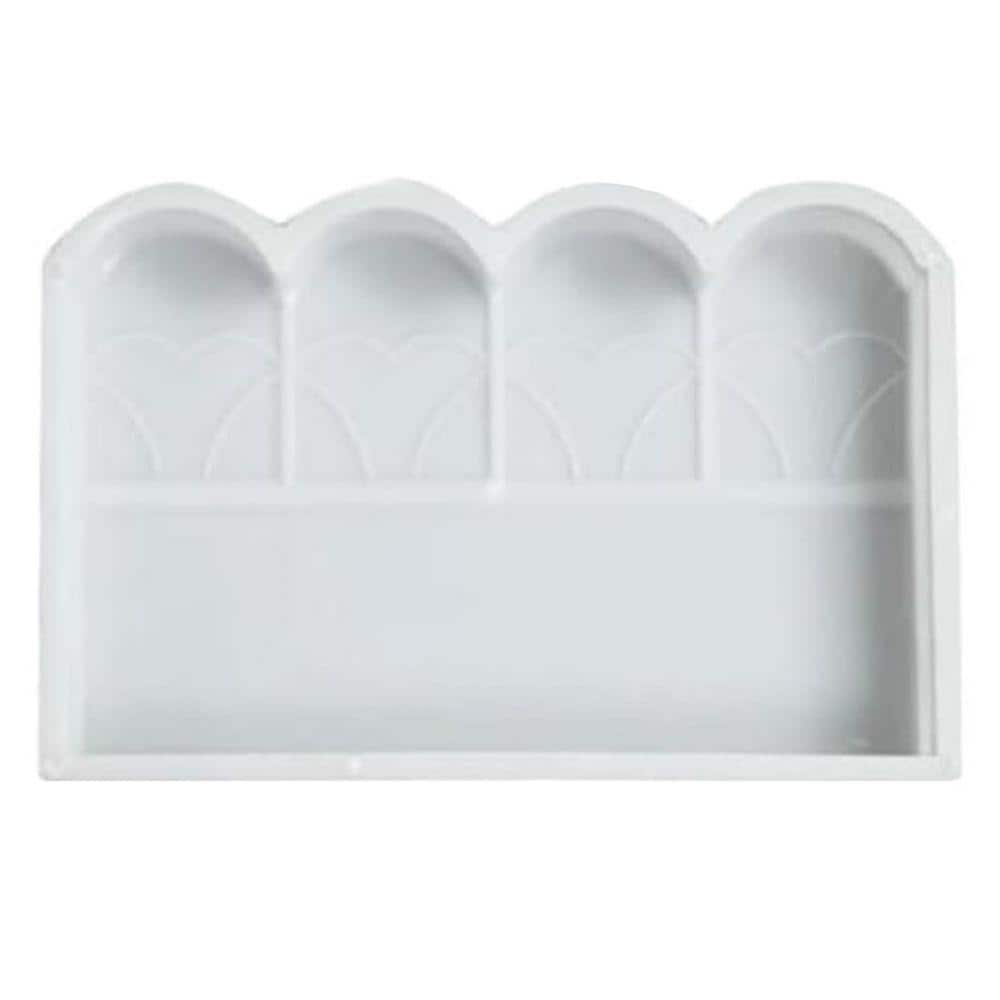 KIWDZFU Garden Concrete Brick Mold Plastic Fence DIY Paving Mold for Patio Earth Tones 1 Piece