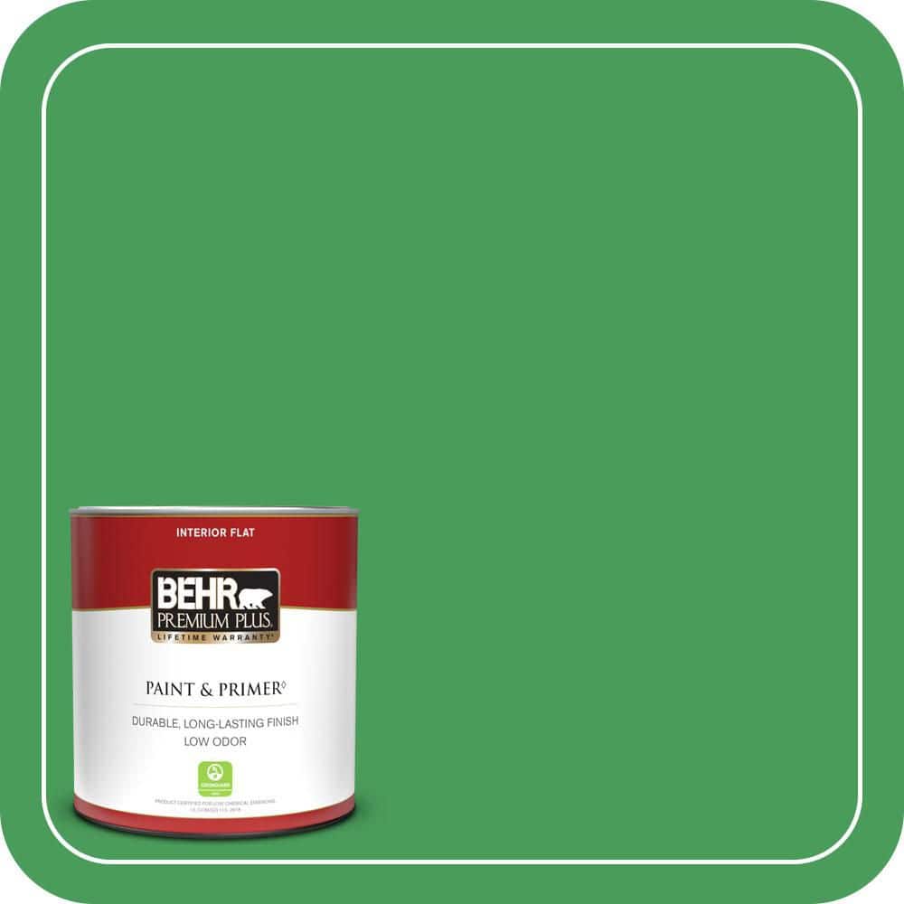 BEHR PREMIUM PLUS #P400-6 Clover Patch Interior/Exterior Paint & Primer Color Sample