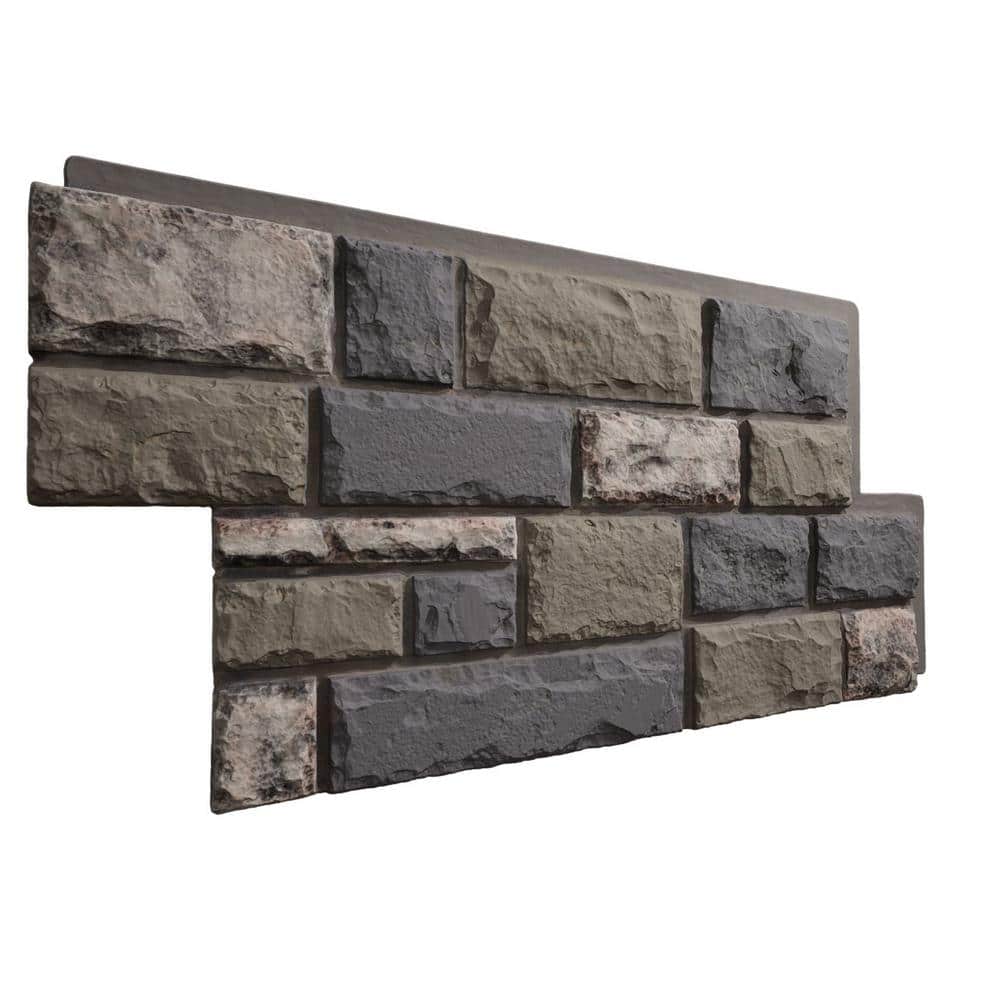 Ekena Millwork Everstone Regal Faux Stone 47.75 in. x 24.75 in. Polyurethane Siding (3)