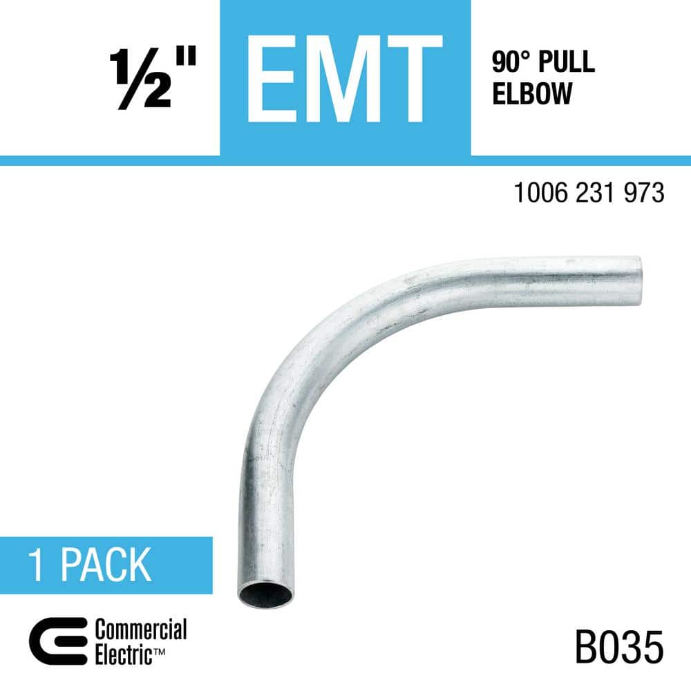Commercial Electric 1/2 in. Electrical Metallic Tubing (EMT) 90-Degree Elbow (3)