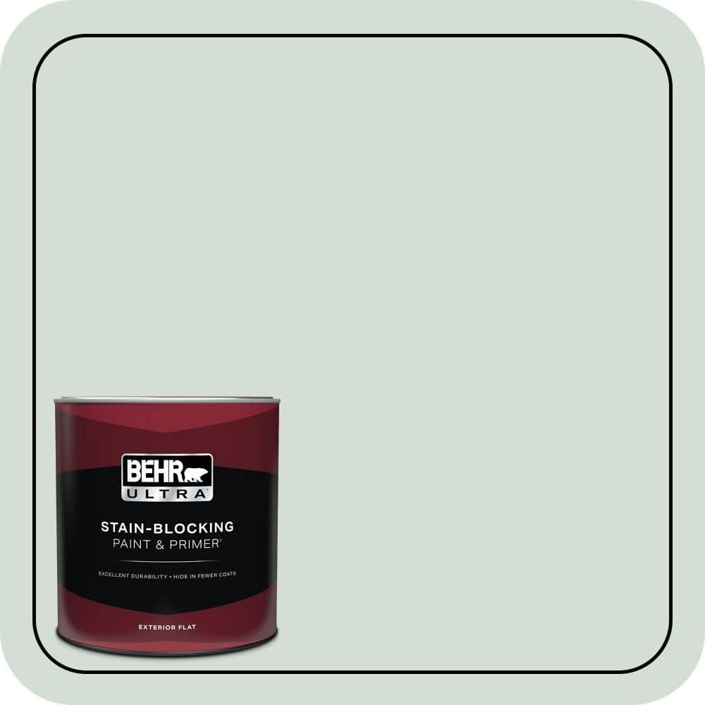 BEHR ULTRA 1 Qt. #700E-2 Lime Light Flat Exterior Paint & Primer