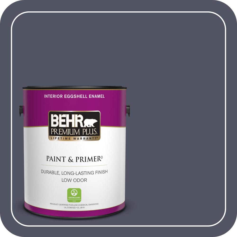 BEHR PREMIUM PLUS 1 gal. #630F-7 Black Orchid Eggshell Enamel Low Odor Interior Paint & Primer