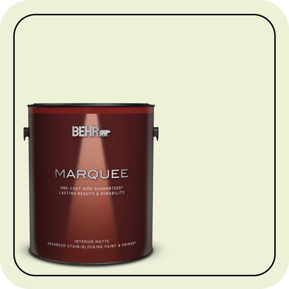 BEHR MARQUEE 1 gal. #P360-1 Budding Leaf Matte Interior Paint & Primer