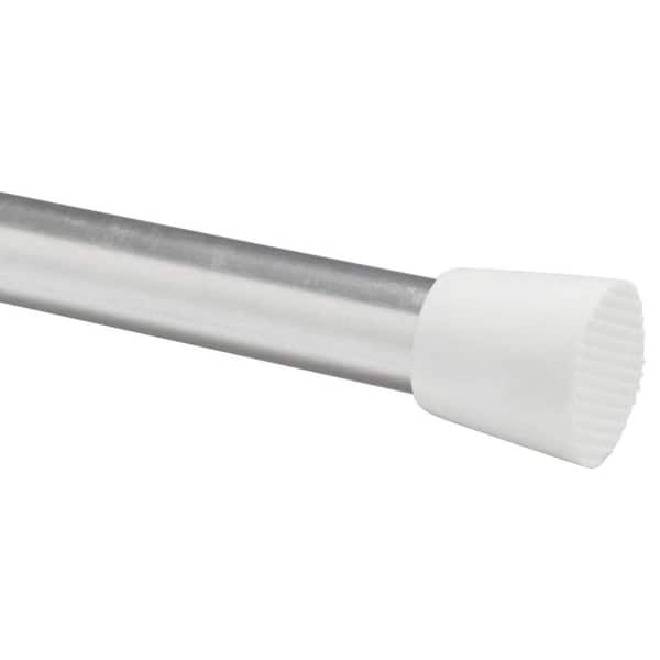 Unbranded 48 in. - 75 in. Tension Curtain Rod in Chrome (2)