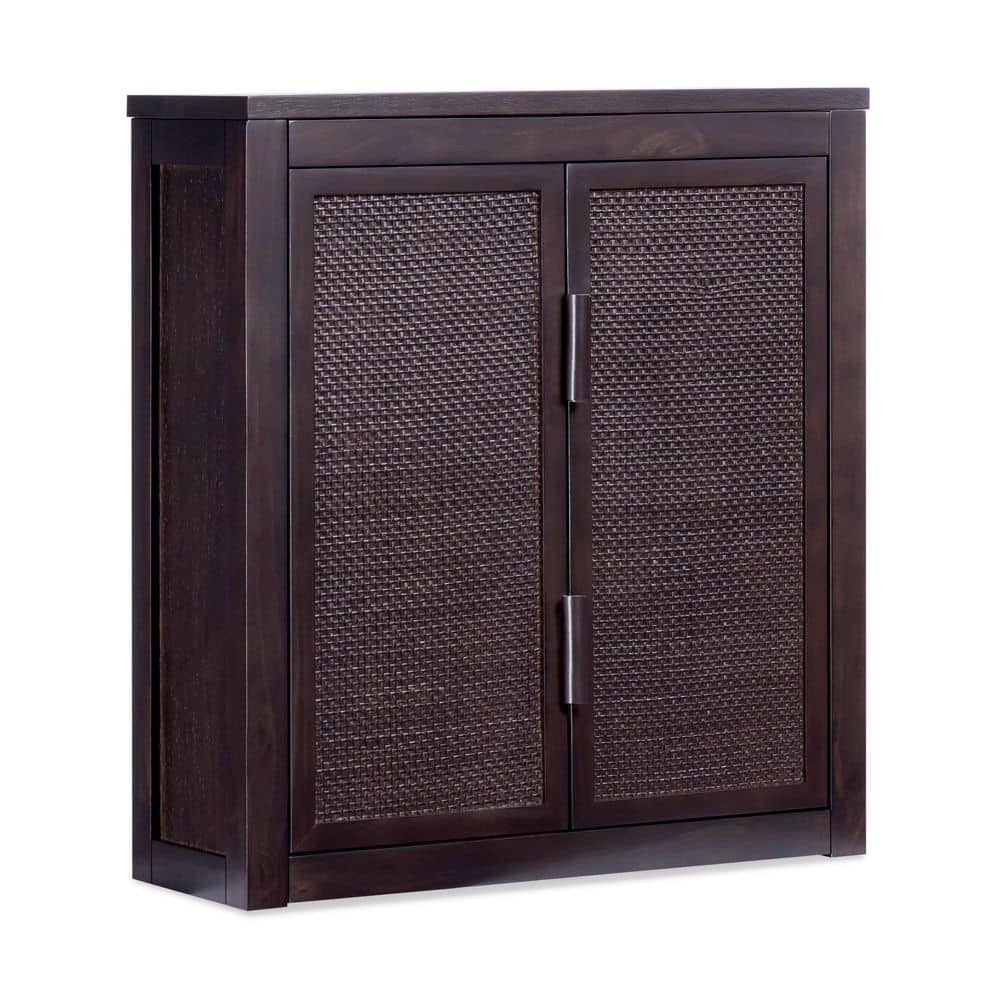 Teamson Home Hatteras 22 in. W 8 in. D 24 in. H Bathroom Storage Wall Cabinet with Sturdy Shelves and Ample Storage