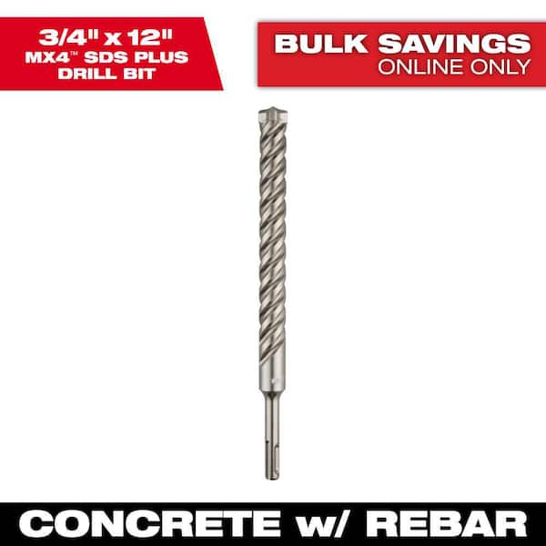 Milwaukee SDS+ 4CT MX4 3/4 in. x 10 in. x 12 in. (2)