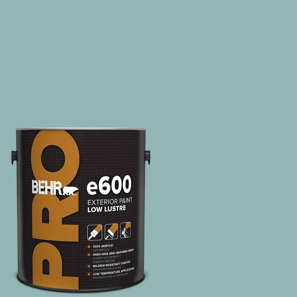 BEHR PRO 1 gal. #BIC-24 Artful Aqua Low Luster Exterior Paint