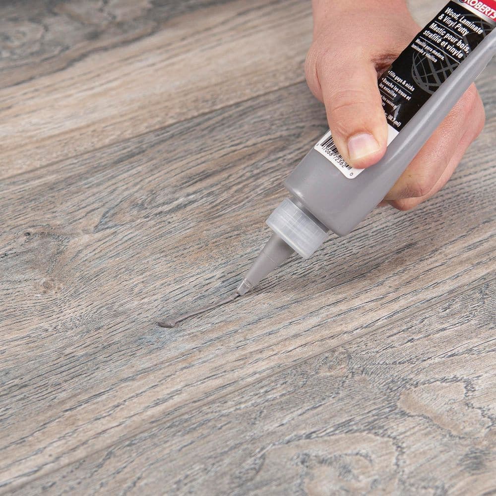 ROBERTS Palette Quick-Repair Putty 3 oz. Gray for Wood, Laminate, and Vinyl Flooring (4)