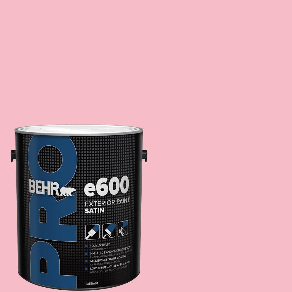 BEHR PRO 1 gal. #120C-2 Pink Punch Satin Exterior Paint