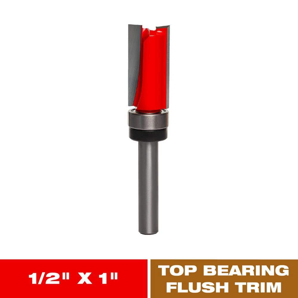 DIABLO 1/2 in. x 1 in. Carbide Top-Bearing Flush Trim Router Bit