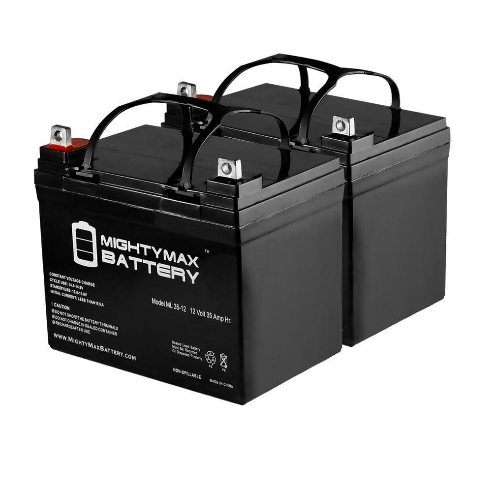 MIGHTY MAX BATTERY 12-Volt 35AH Battery Replaces Merits Pioneer 4 S141S1412S1413 - 2 Pack