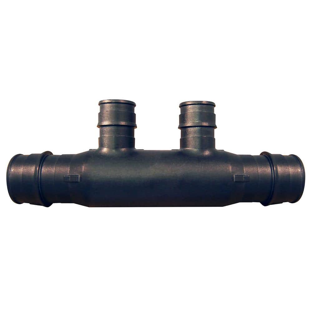 Apollo 3/4 in. Poly-Alloy PEX-A Expansion Barb Inlets x 1/2 PEX-A Expansion Barb 2-Port Open Manifold