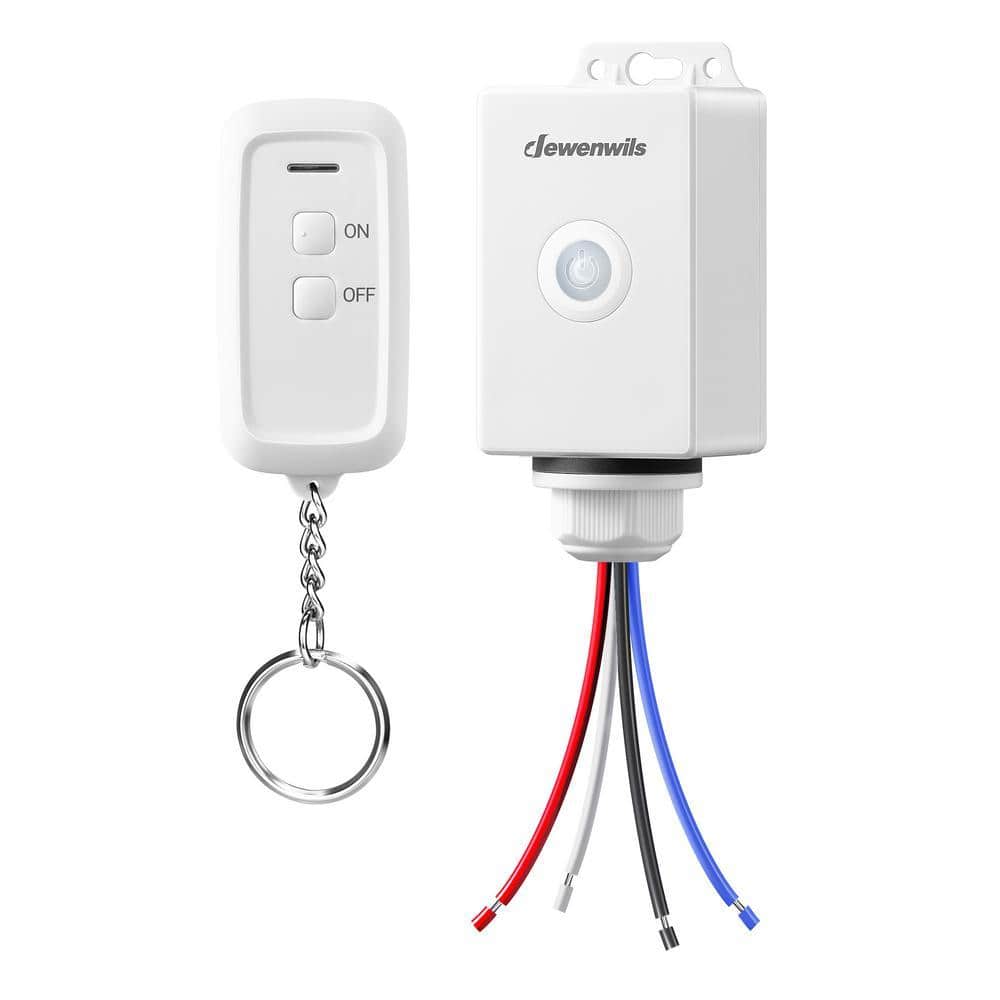 DEWENWILS Outdoor Wireless Remote Control Light Switch and Receiver Kit, IP65 Waterproof Rating