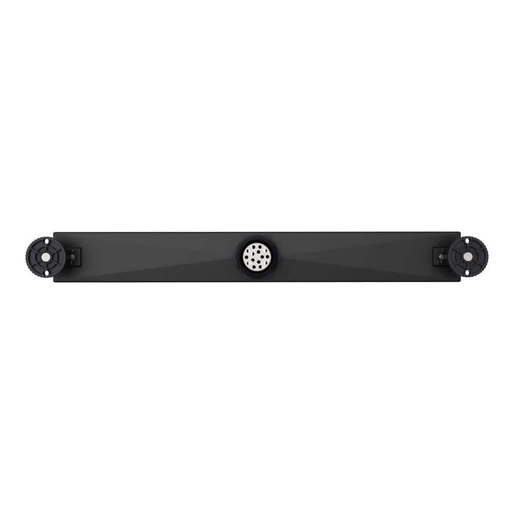 DreamLine Enigma 24 in. Linear Grate Shower Drain, Matte Black (2)