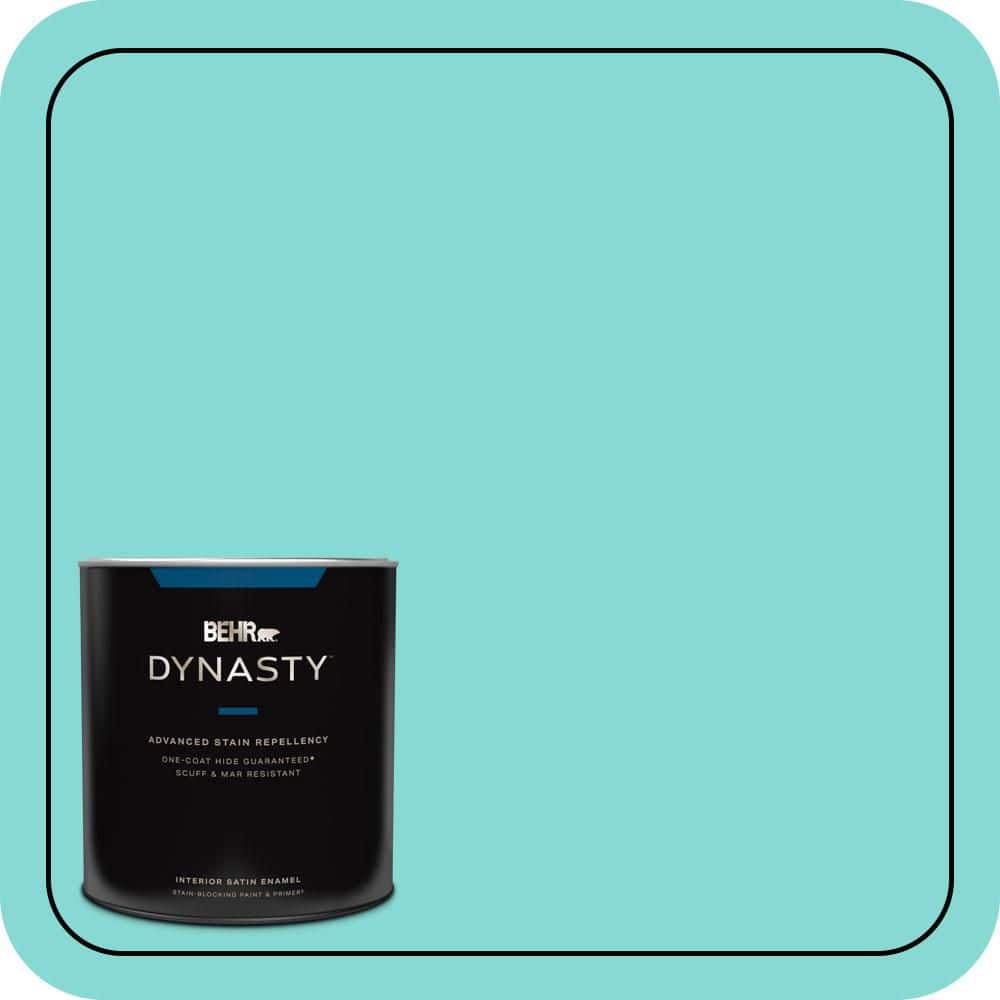 BEHR DYNASTY 1 qt. #P450-3 Rainwater Satin Enamel Interior Stain-Blocking Paint and Primer