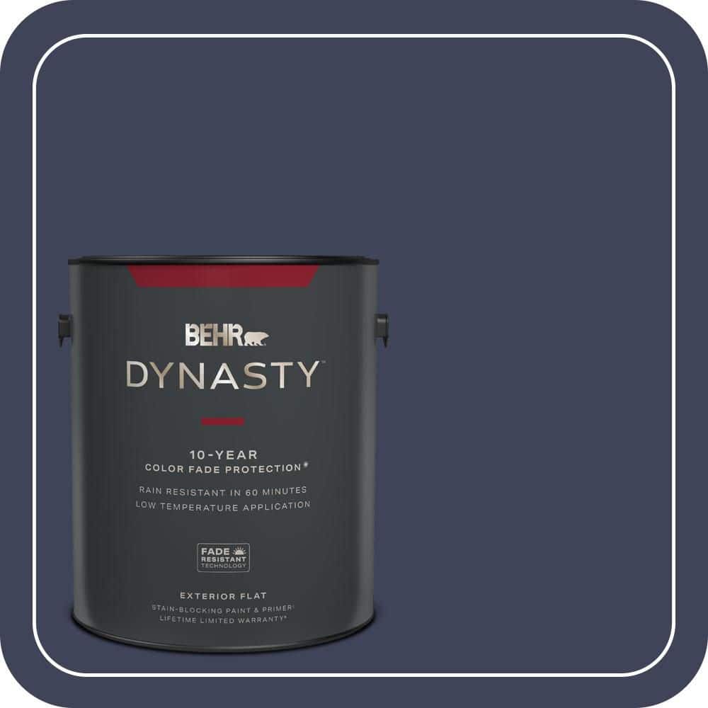 BEHR DYNASTY 1 gal. #MQ5-09 Manhattan Blue Flat Exterior Stain-Blocking Paint & Primer