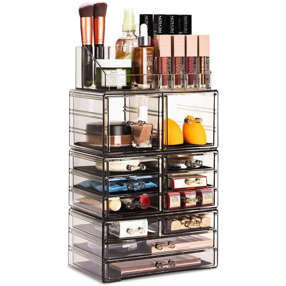 Sorbus Cosmetic Organizer Clear Black (3)